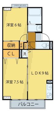ロイヤルコート文化町Ⅳの間取り画像