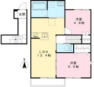 中仙道iori Ⅲの間取り画像