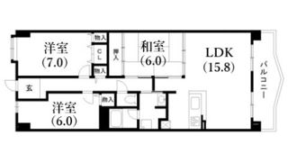 ルモングレース北鈴蘭台の間取り画像