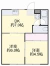 井上コーポB棟の間取り画像