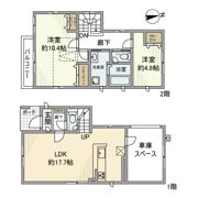 残堀戸建の間取り画像