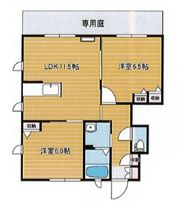 ロイヤルヒルズA棟の間取り画像