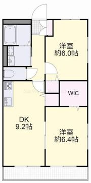 マンション白壁の間取り画像