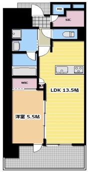 シエリア梅田豊崎の間取り画像