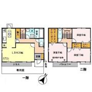 星野貸家 C/E/Fの間取り画像