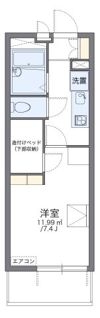 レオパレスみらい本町の間取り画像
