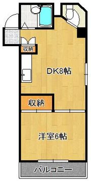 ヒットパークレジデンス三萩野の間取り画像