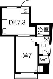 コーポリベルテ池下の間取り画像
