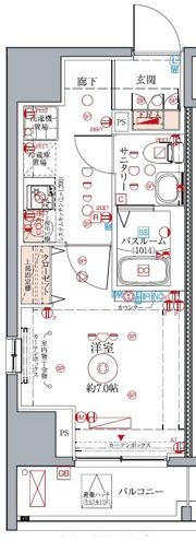 クレヴィスタ蒲田の間取り画像