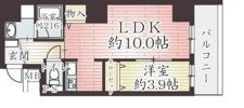 アーベル更紗北堀江の間取り画像