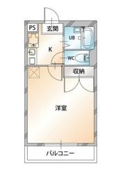 シャルマン港南台壱番館の間取り画像
