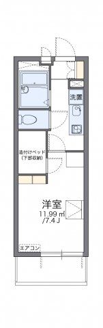 レオパレスアゼリア蛍池の間取り画像