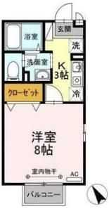 メルハイム桔梗の間取り画像