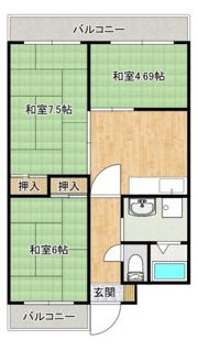 レオハイツ蒲生の間取り画像