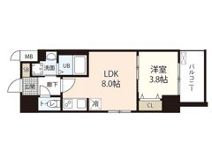 S-RESIDENCE表町の間取り画像