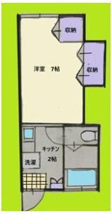 第二原コーポの間取り画像