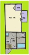 第二原コーポの間取り画像