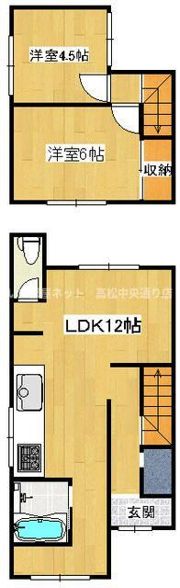 香西南町一戸建の間取り画像