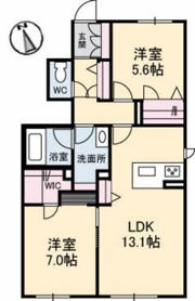 カーサ・アリビオの間取り画像