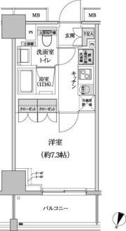パークハビオ渋谷本町レジデンスの間取り画像