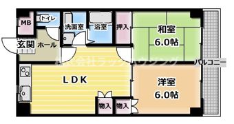 コーポグランディールの間取り画像