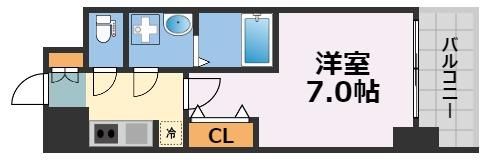 S-RESIDENCE難波大国町Deuxの間取り画像