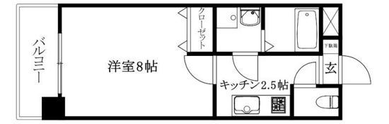 マリアージュ朝生田の間取り画像