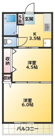 第2ヒルズハウスの間取り画像