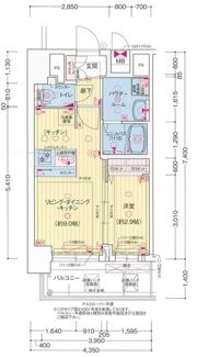プレサンス西九条シティベイの間取り画像