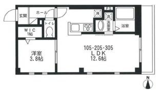 アベールマンション扇の間取り画像