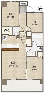 シティテラス吉祥寺南ノース棟の間取り画像
