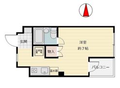 ノーブルハイツ鹿田の間取り画像