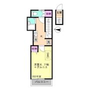 アイケーフラット4の間取り画像