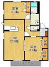 プランドール雄 A棟の間取り画像
