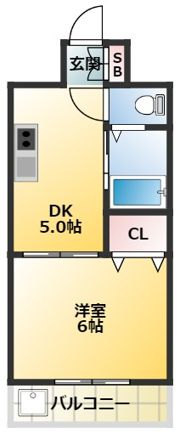 カーサ栄の間取り画像