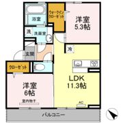 アンビエンテ ガーデン A棟の間取り画像