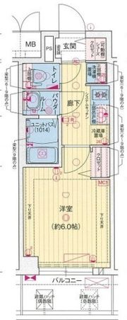 プレサンス西九条シティベイの間取り画像