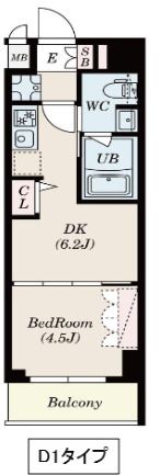 S-RESIDENCE瑞江の間取り画像