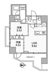 レクシード新御徒町の間取り画像