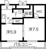 サンガーデン山科の間取り画像