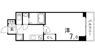 セレニテ神戸元町クレアの間取り画像
