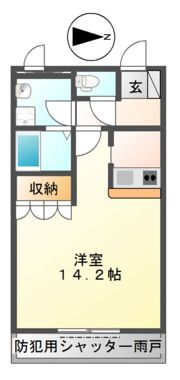 ミレニアムハイツ熊本の間取り画像