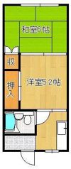 住吉ハイツの間取り画像