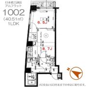 日本橋三越前アムフラットの間取り画像