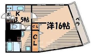 幟ハイツ(宇佐川本館ビル)の間取り画像
