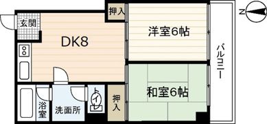 メゾン萩の間取り画像