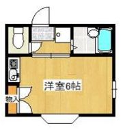 第2コーポ市瀬の間取り画像