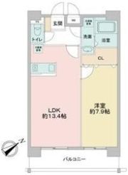 ベルファース川原通の間取り画像