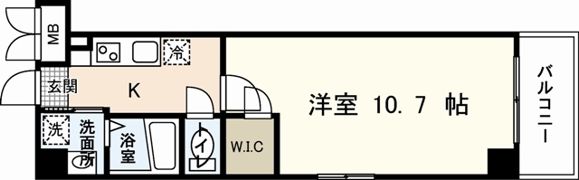 ウイング十日市の間取り画像