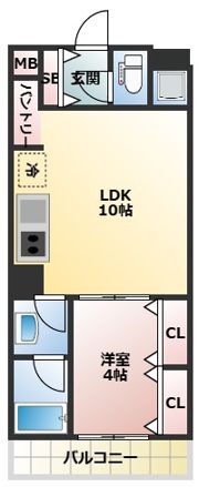 Mid Court 新大阪の間取り画像
